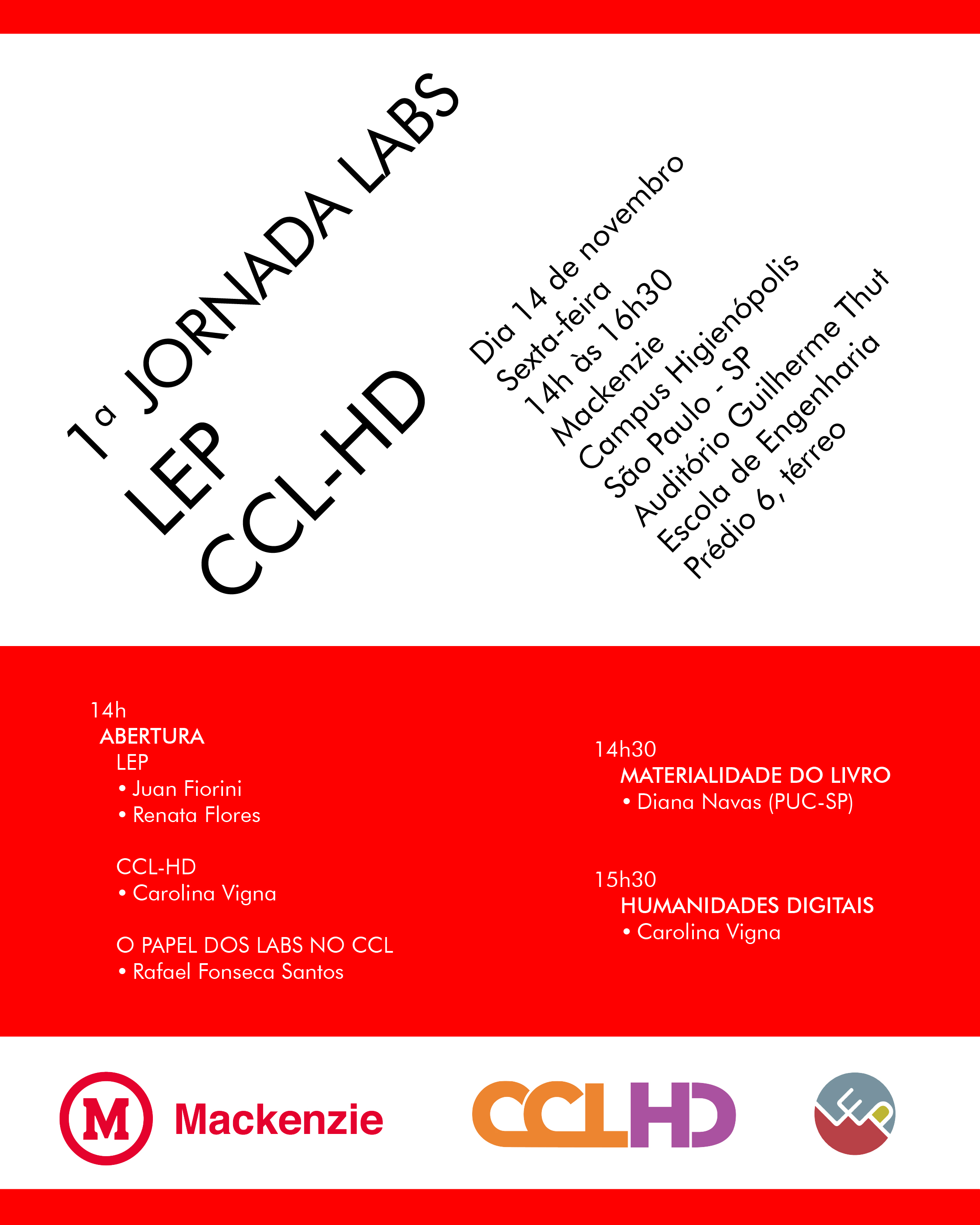 1a Jornada Labs LEP & CCL-HD